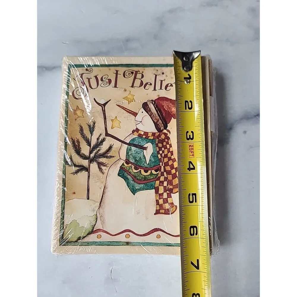 Just Believe Snowman Christmas Cards New In Package